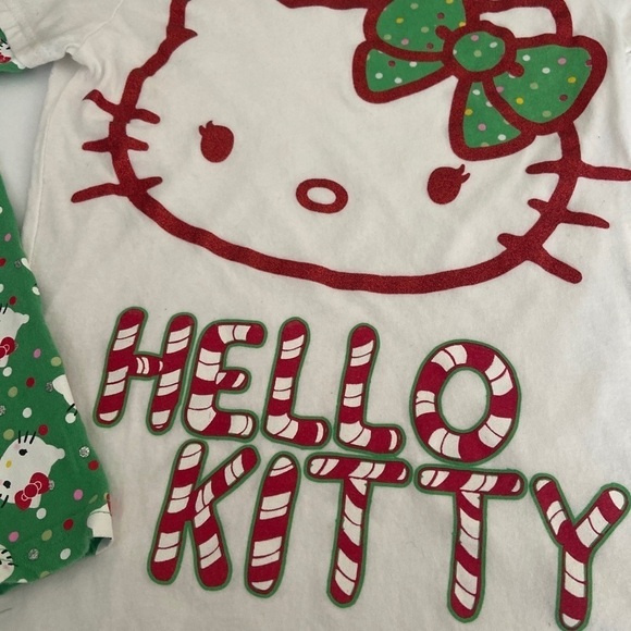 Hello Kitty Authentic Merry Christmas Kids Polo Size 10/12 100% Cotton - Picture 3 of 5